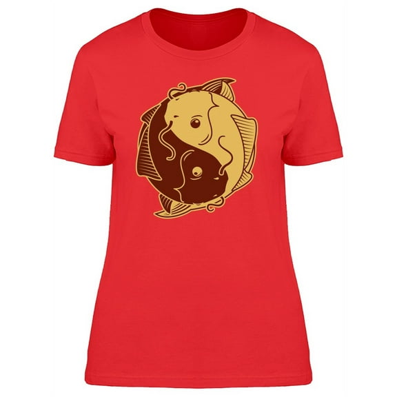Vintage Oriental Yin Yang Symbol T-Shirt Women -Image by Shutterstock, Female Small