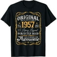 thumbnail image 1 of Vintage Original Born In 1957 Classic 67th Birthday T-Shirt, 1 of 3