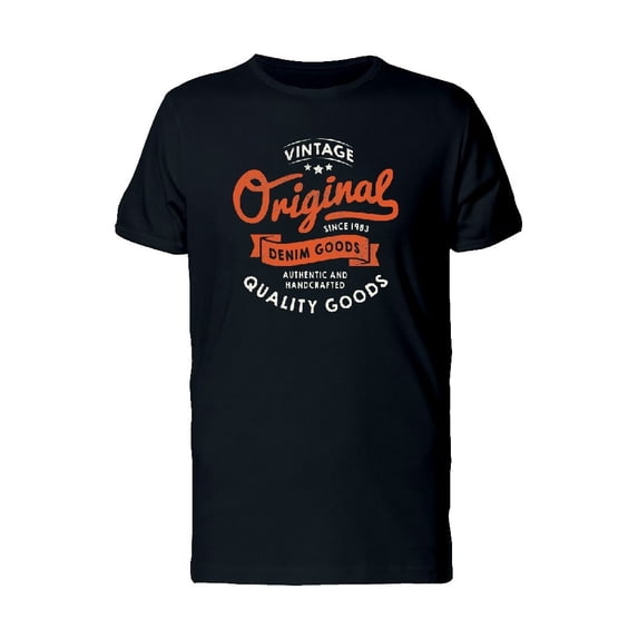 Vintage Original Denim Goods 83 Tee Men's -Image by Shutterstock