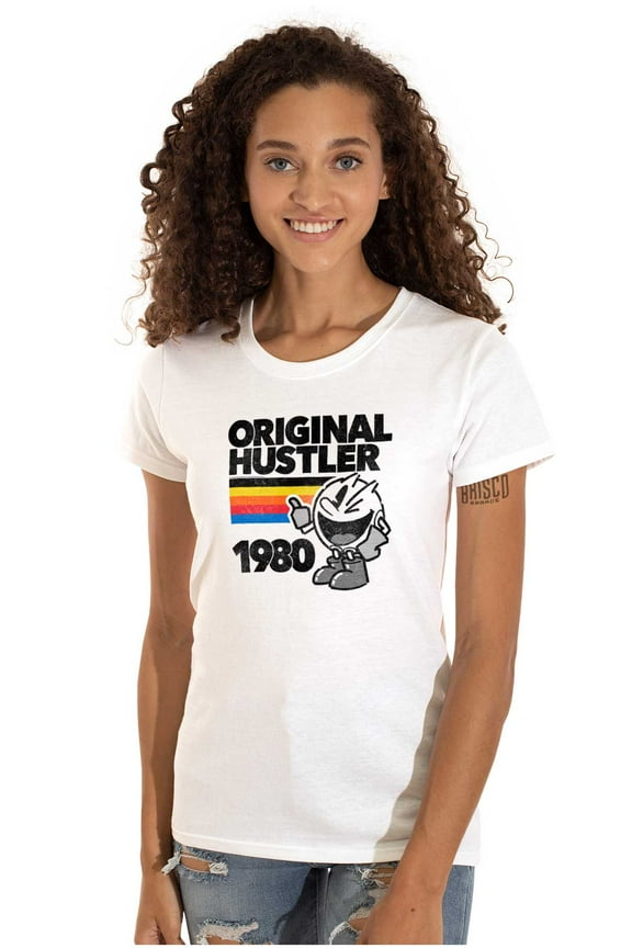Vintage Original Hustler PACMAN Game Women's T Shirt Ladies Tee Brisco Brands S