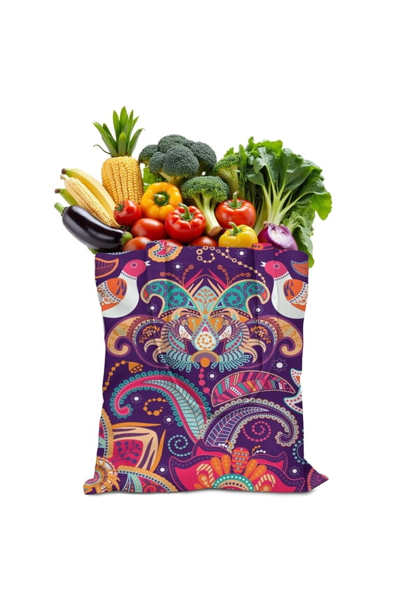 Vintage Ornament Tote – Mandala Inspired Motif, Durable and Eco-Friendly