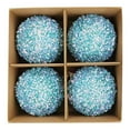 thumbnail image 1 of Vintage Ornaments for Christmas Tree - 4Pcs Christmas Tree 8cm Ball Bauble Hanging Home Party Ornament Decor Christmas Decorations, 1 of 2