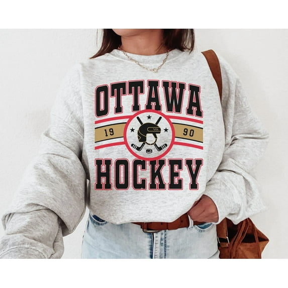 , Vintage Ottawa Sweatshir, Senators Sweater, Hockey Fan Shirt, Retro Ottawa Ice Hockey