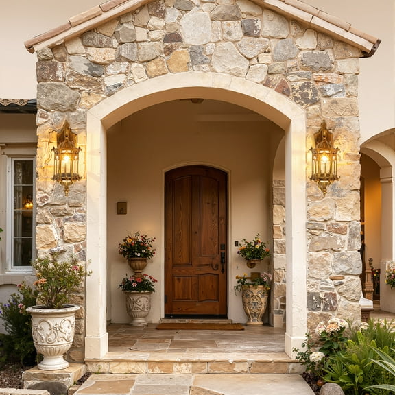 Vintage Outdoor Exterior Lantern Light Waterproof Sconce Wall Light Porch Lamp