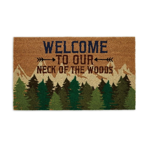 Vintage Outdoor Welcome Mat 18" x 30" Welcome Doormat Soft Non-woven Fabric Face Entryway Indoor Outdoor Mats Heavy Duty Non Slip Rubber Backing Front Doormat for Home Decor