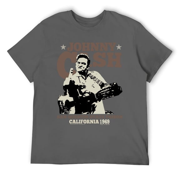 Vintage Outlaw Country T-Shirt, Rebel Music Graphic Tee, Classic Rockabilly Apparel for Men Dark Gray-style S