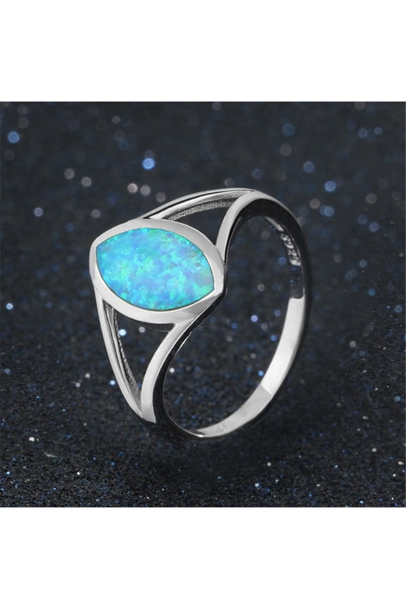 Vintage Oval Ring Geometric Alloy Ring with Artificial Gemstones for Trade Fairs Individually Packed Electroplated