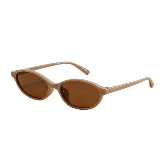 Vintage Oval Sunglasses Retro 90s Style UV Protection Eyewear for Outdoor & Daily Wear