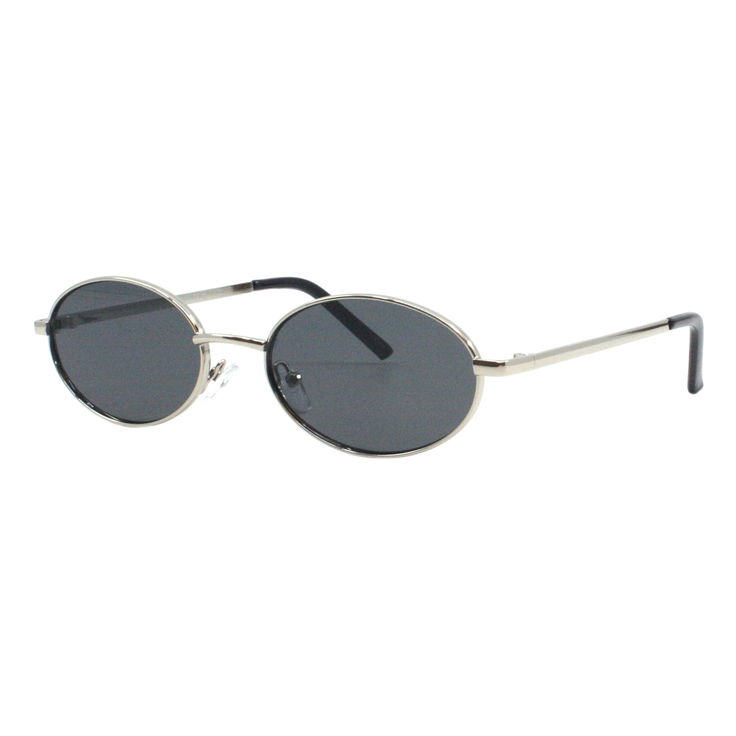 Vintage Oval Sunglasses Retro Round Metal Frame UV400 Unisex 