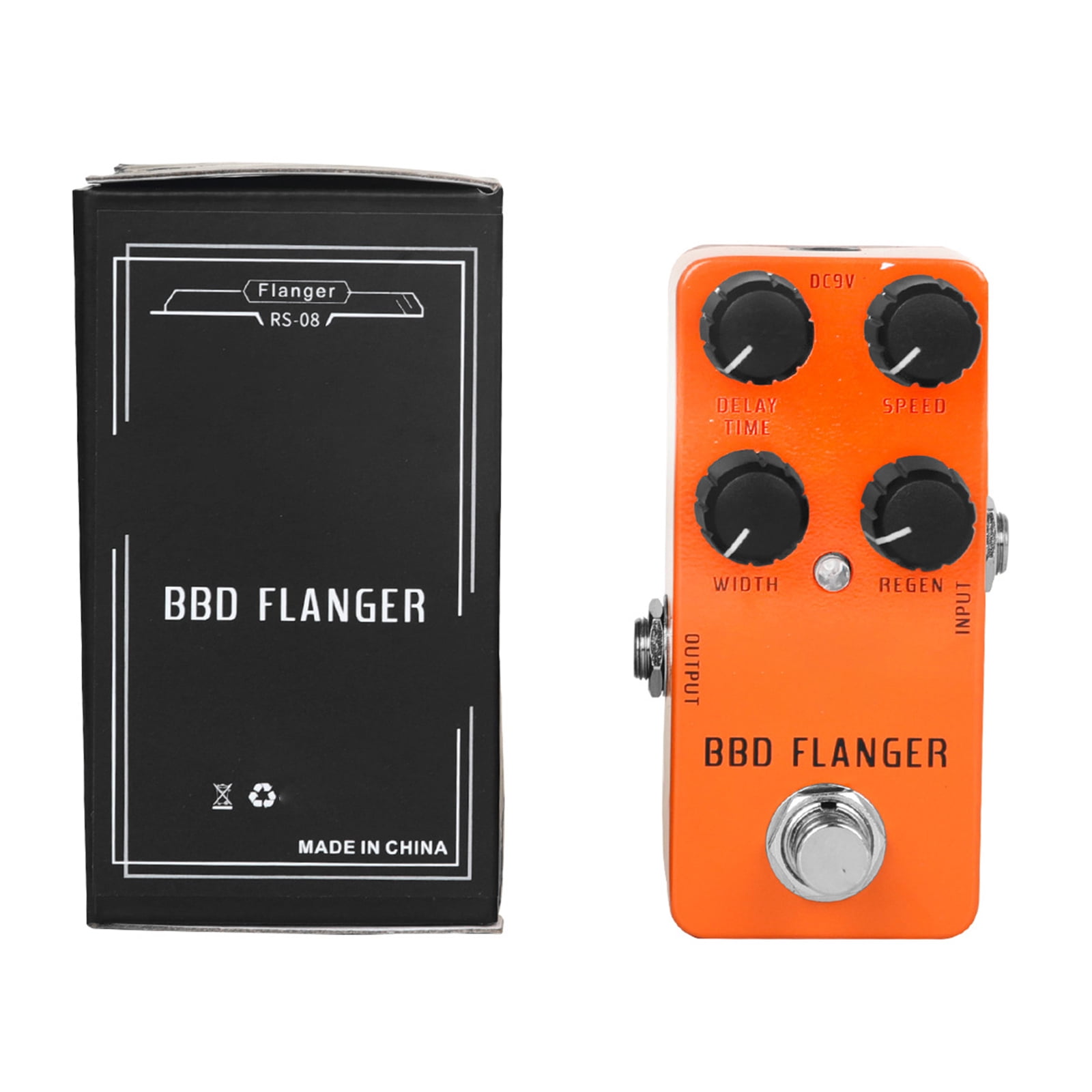 Vintage Overdrive Pedal Metal Guitar Effector Aluminum Alloy Texture Suitable for Guitarists and Music Producers Present