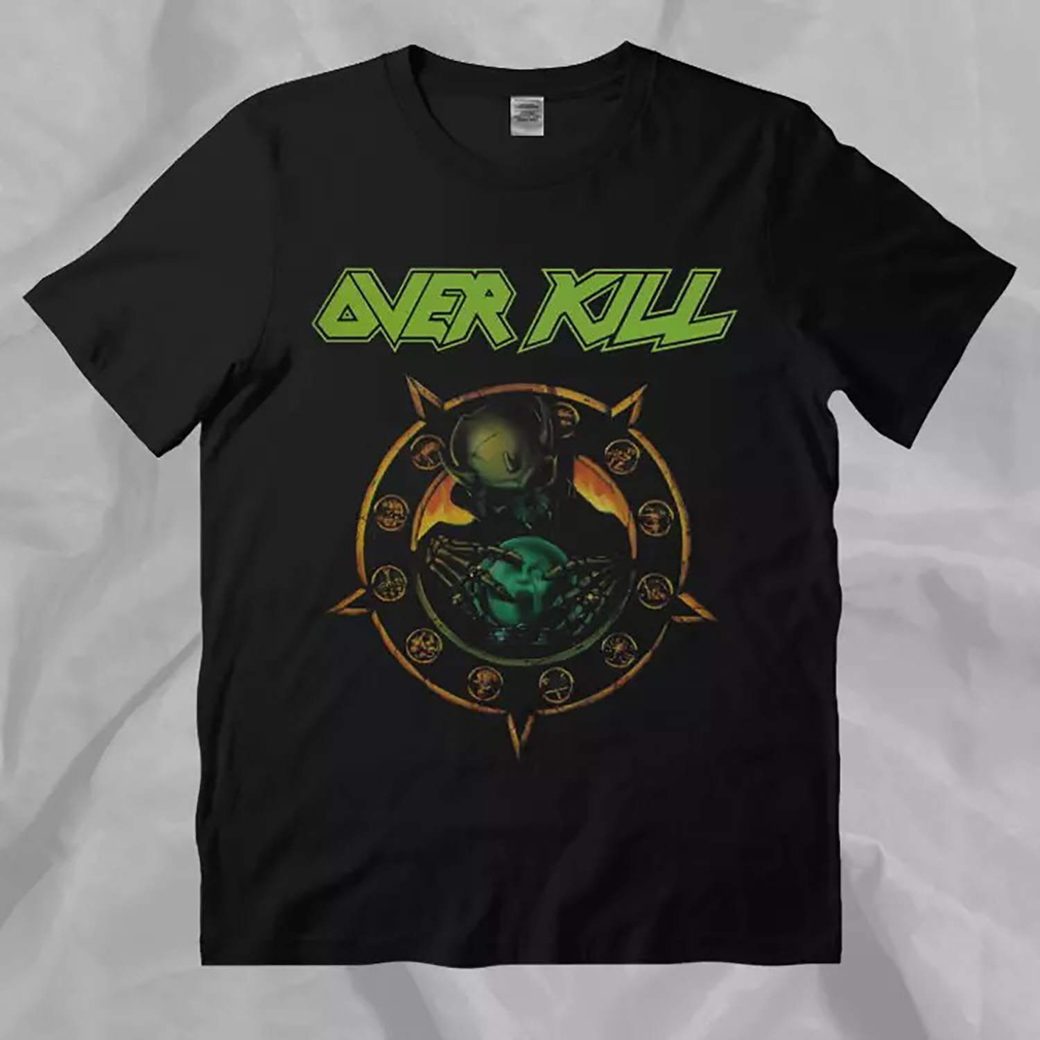 Vintage Overkill Thrash Metal Band Horrorscope Retro 90s Black TShirt