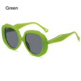 thumbnail image 1 of Vintage Oversized Trendy Glasses Round Frame Women's Sunglasses Sun Glasses Shades GREEN, 1 of 1