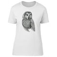 thumbnail image 1 of Vintage Owl, Cool Sketch T-Shirt Women -Image by Shutterstock, Female x-Large, 1 of 4