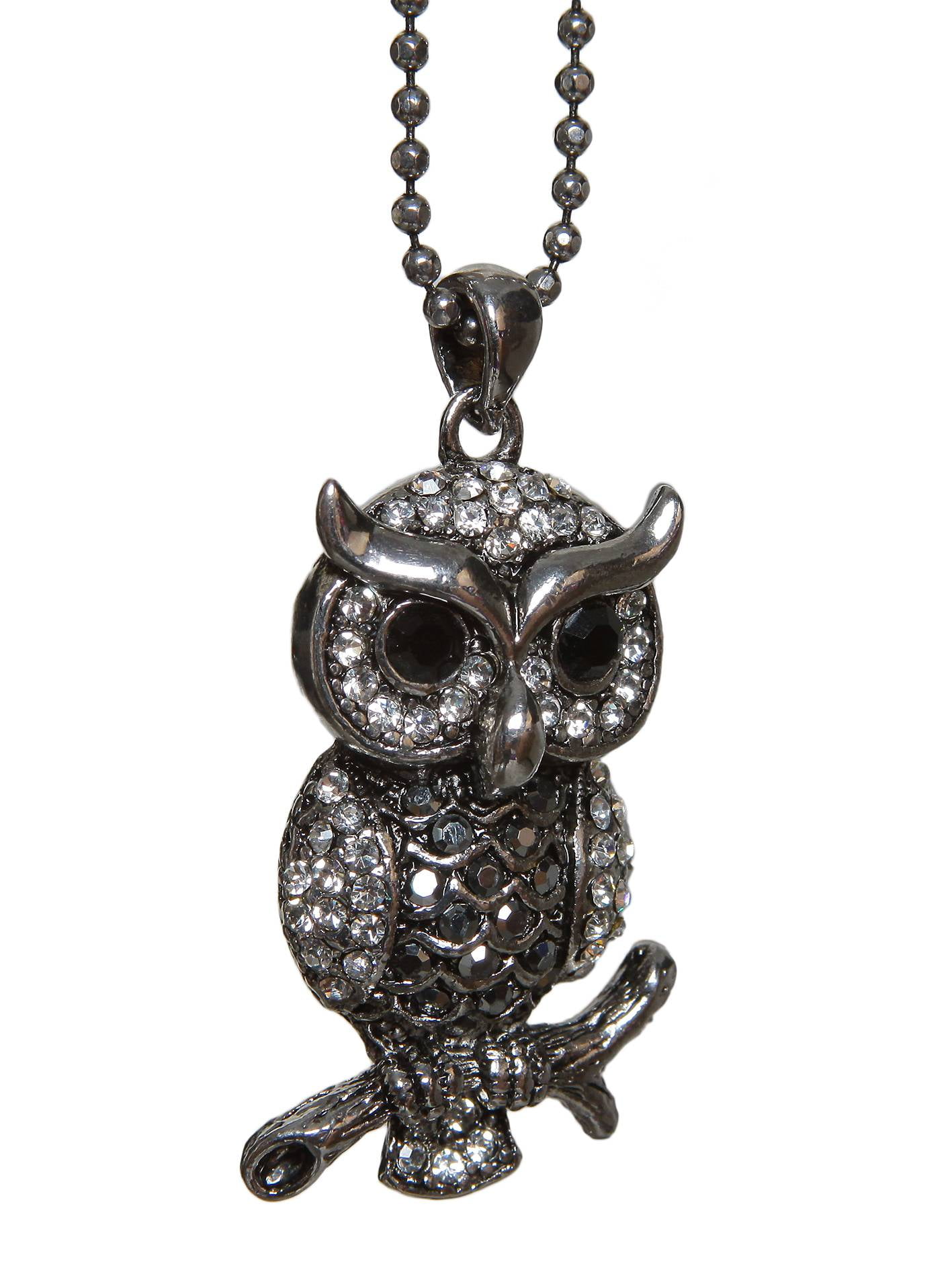 Vintage owl shop pendant necklace