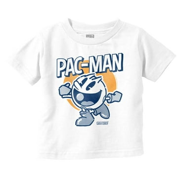 Vintage PACMAN Arcade Game Nostalgic Toddler Boy Girl T Shirt Infant Toddler Brisco Brands 18M