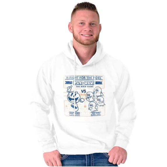 Vintage PACMAN Fight for the Ages Hoodie Sweatshirt Women Men Brisco Brands L
