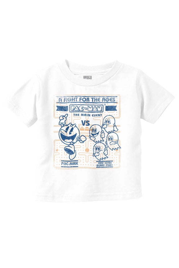 Vintage PACMAN Fight for the Ages Toddler Boy Girl T Shirt Infant Toddler Brisco Brands 4T