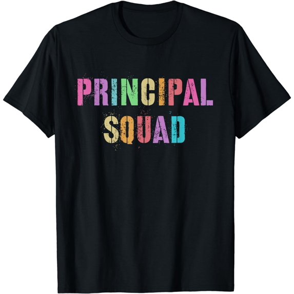 Vintage PRINCIPAL SQUAD Rock Star Band Teacher Admin Team T-Shirt
