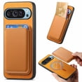 thumbnail image 1 of Vintage PU Leather Magnetic Back Case Cover for Google Pixel 9 Pro XL, Detachable Card Slot Portable Design Magsafe Anti-drop Shockproof 2 In 1 Phone Case Cover for Google Pixel 9 Pro XL, Yellow, 1 of 11