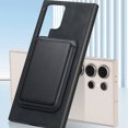 thumbnail image 1 of Vintage PU Leather Magnetic Back Case Cover for Samsung Galaxy S25 Ultra, Detachable Card Slot Portable Design Magsafe Anti-drop Shockproof 2 In 1 Phone Case Cover for Samsung Galaxy S25 Ultra, Black, 1 of 10
