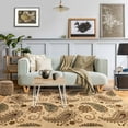 thumbnail image 1 of Vintage Paisley Floral Power-Loomed Indoor Area Rug, 5' x 8', Beige by Blue Nile Mills, 1 of 6