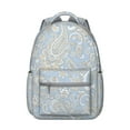 thumbnail image 1 of Vintage Paisley Pattern School Bag - Waterproof & Stylish for Students, 1 of 6