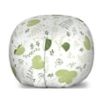 thumbnail image 1 of Vintage Palm Storage Toy Bag Chair, Round Botanic Leaves Berries Floral Motifs Pattern on Plain Backdrop, Stuffed Animal Organizer Washable Bag, Large Size, White and Multicolor, by Ambesonne, 1 of 3