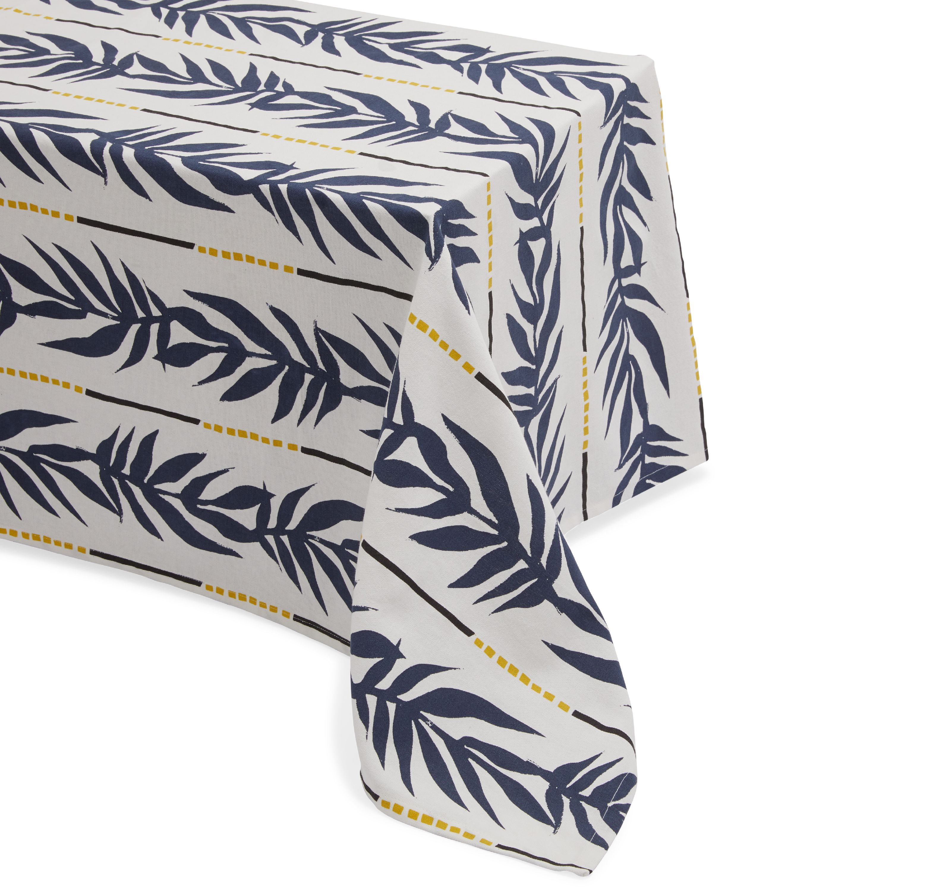 Vintage Palm Table Throw, White by Drew Barrymore Flower Home
