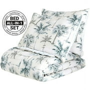 Vintage Palm Tree Complete Comforter Set with Sheets - King