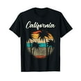 thumbnail image 1 of Vintage Palm Tree Graphic T-Shirt for Men California Beach Tee for Women Casual Black Short Sleeve, 1 of 2