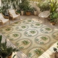 thumbnail image 1 of Vintage Palm Trees Outdoor Rug for Patio/Deck/Porch, Non-Slip Large Area Rug 5 x 7 Ft, Summer Botanical Retro Watercolor Indoor Outdoor Rugs Washable Area Rugs, Reversible Camping Rug Carpet Runner, 1 of 8