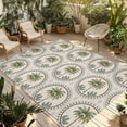 thumbnail image 1 of Vintage Palm Trees Outdoor Rug for Patio/Deck/Porch, Non-Slip Large Area Rug 5 x 8 Ft, Summer Botanical Retro Art Indoor Outdoor Rugs Washable Area Rugs, Reversible Camping Rug Carpet Runner, 1 of 8