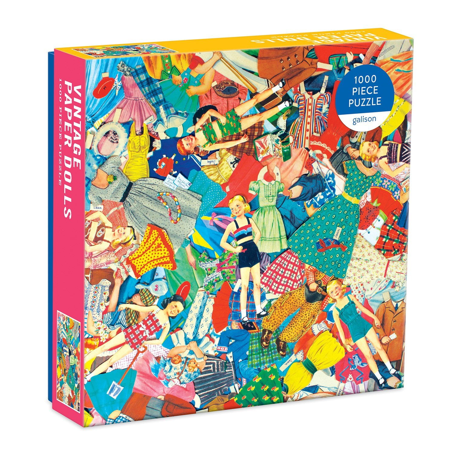 Vintage Multicolor Paper Dolls 1000-Piece Puzzle