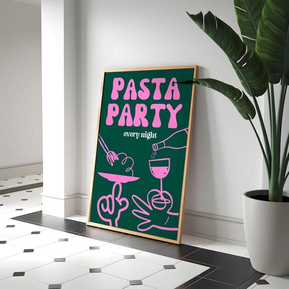 Vintage Paper Plane Cocktail Wall Art, Unframed Canvas Size 16x24