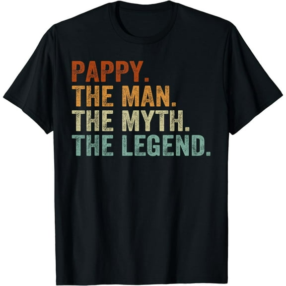 Vintage Pappy The Man The Myth The Legend Father's Day T-Shirt