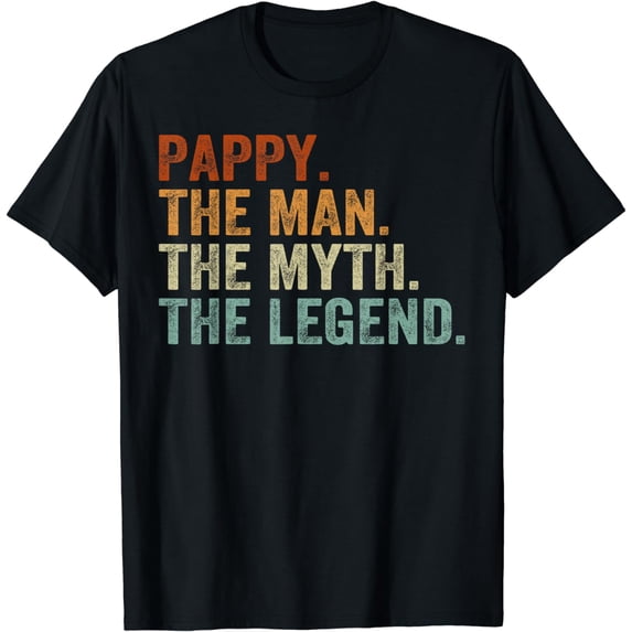 Vintage Pappy The Man The Myth The Legend Father's Day T-Shirt