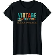 Vintage Paraprofessional Educator Definition Teacher's Aide T-Shirt