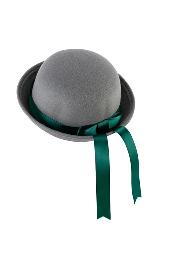 Vintage Parent-Child Bucket Cap Cute Ribbon Bow Bowler Hat Sleek Derby Hat Wild for Winter Outdoor Activities Daily Wear