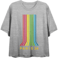 thumbnail image 1 of Vintage Rainbow Women's Crew Neck Short Sleeve Crop Tee, 1 of 3