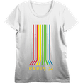 thumbnail image 1 of Vintage Rainbow Women's Crew Neck Short Sleeve Crop Tee, 1 of 3