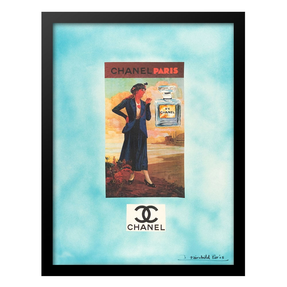 Vintage Paris Fashion Scene Framed Print