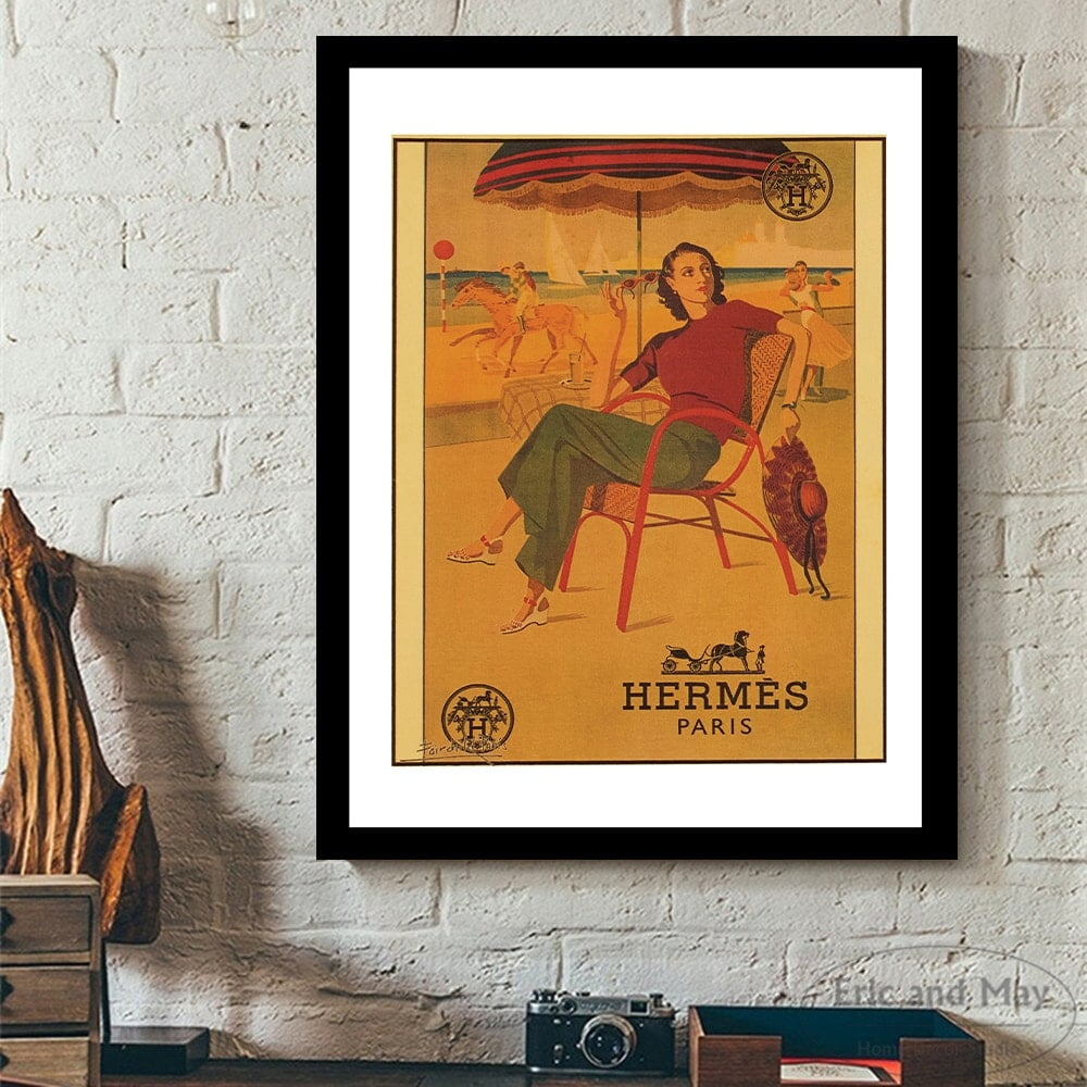 Vintage Paris Styling at the Beach Framed Print