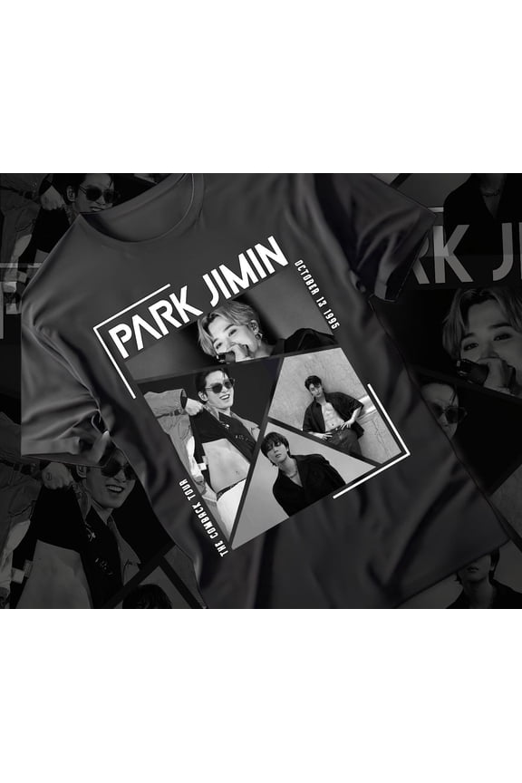 Vintage Park Jimin T Shirt, Korean Pop Idol Graphic Tee, Gift for Her Him