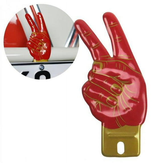 Vintage Parts USA 315500 Kendall Motor Oil Peace Sign License Plate Topper