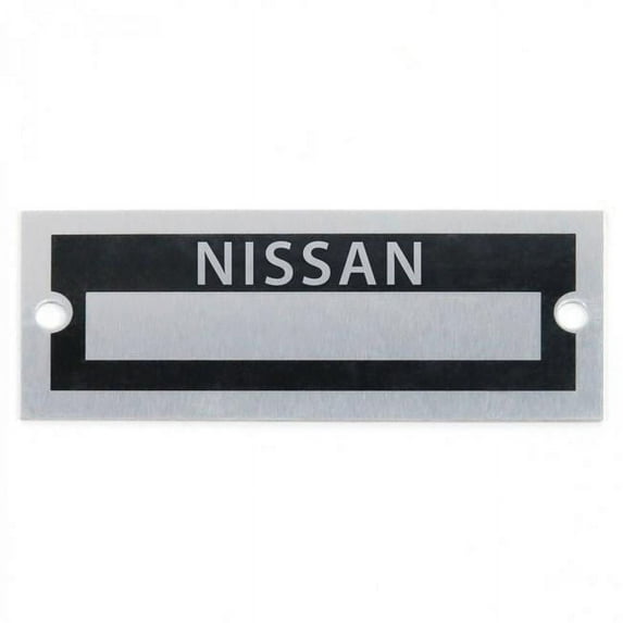 Vintage Parts USA 324022 Aluminum Blank Data Vin Plate - Nissan