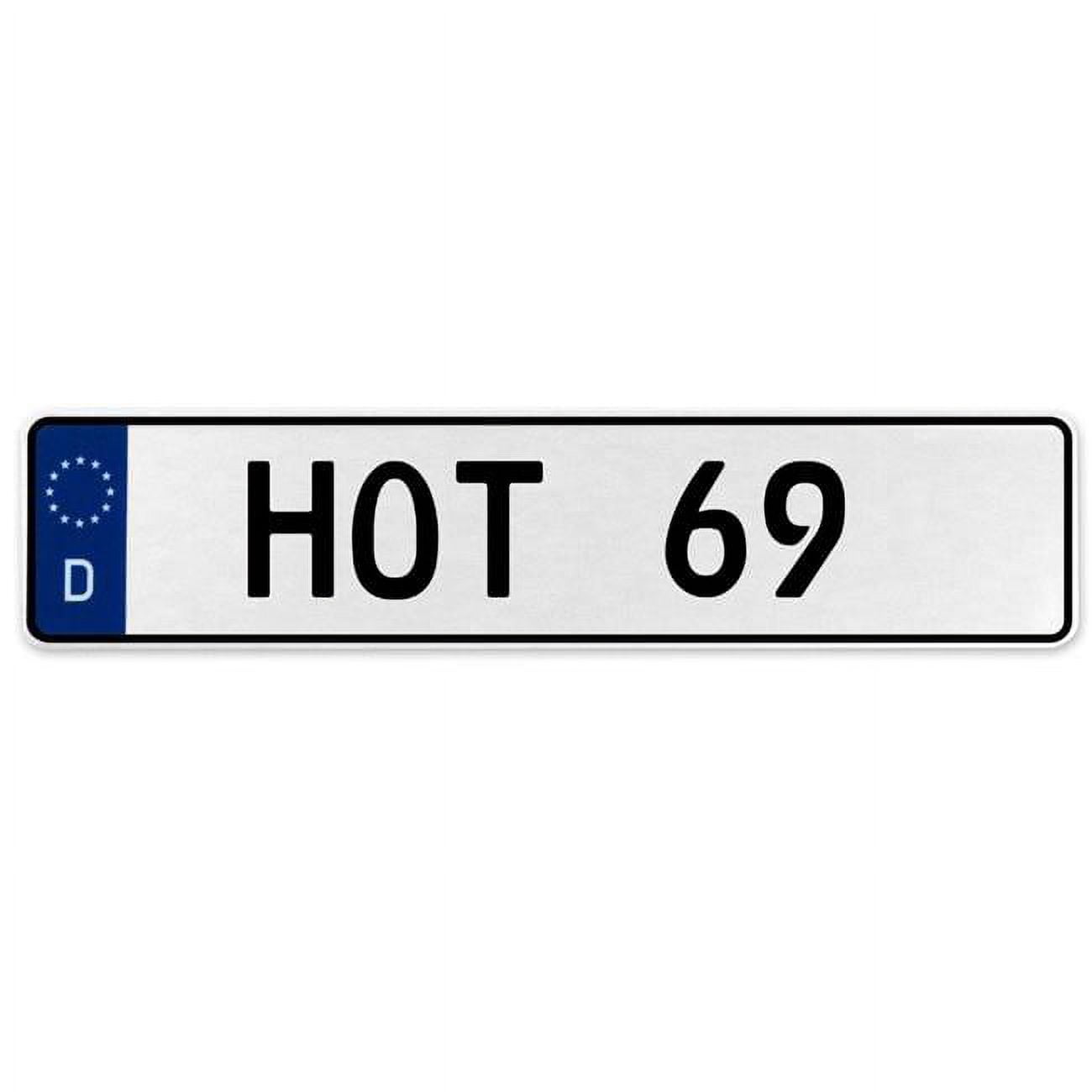 Vintage Parts USA 574982 Hot 69 - White Aluminum Street Sign Mancave ...