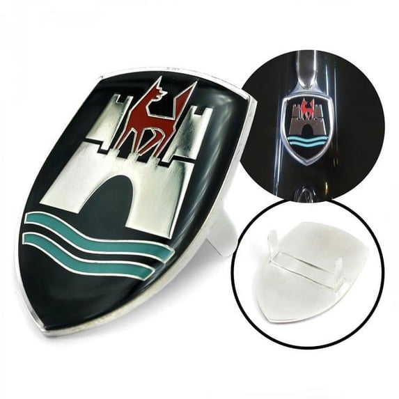 Vintage Parts USA  VW Wolfsburg Crest Black Hood Badge