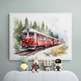 thumbnail image 1 of Vintage Passenger Train Print, Watercolor Painting, Train Wall Art, Train Poster, Transportation Decor, Boys Room Decor, Travel Nursery Art Wall Art, Modern Wall Decor, 8x12 UNFRAMED, 1 of 2