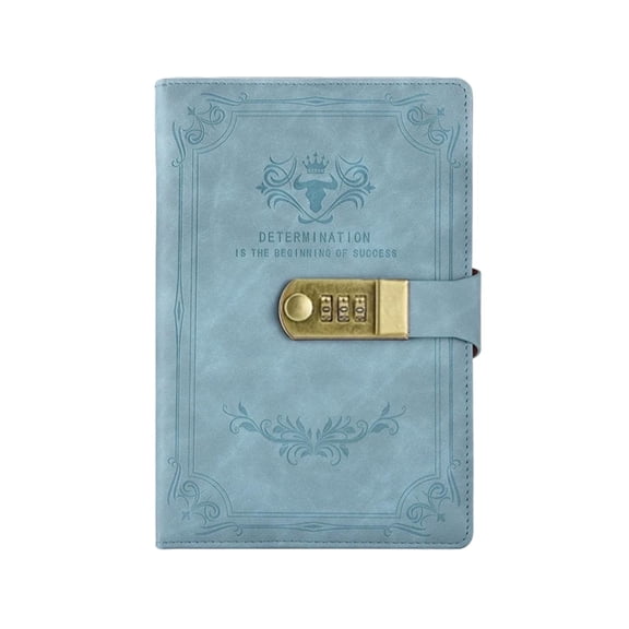 Vintage Password Lock Notebook Personalized Student Journal Business Notepad Office Stationery Thick 80G Paper Multifunctional Writing Journal