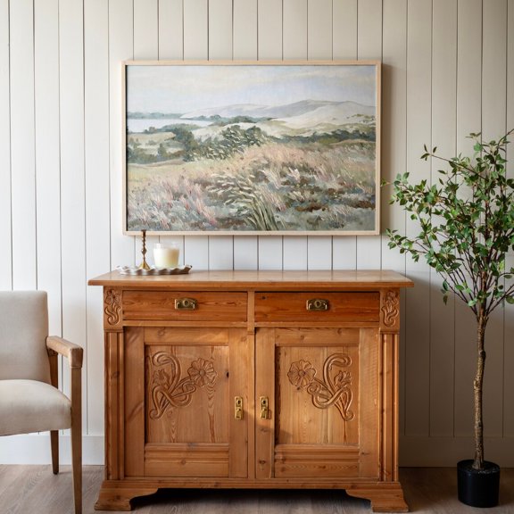 Vintage Pastel Landscape Wall Art, Unframed Paper Poster 8x10in